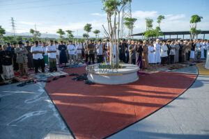 Perdana, Shalat Idul Adha di RTH Huntap Talise